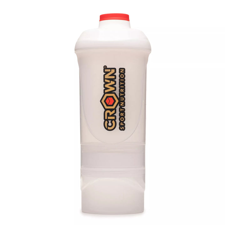 Modular Shaker 600 (600 ml · 3 compartments · 4-slot pill organizer) – main product image