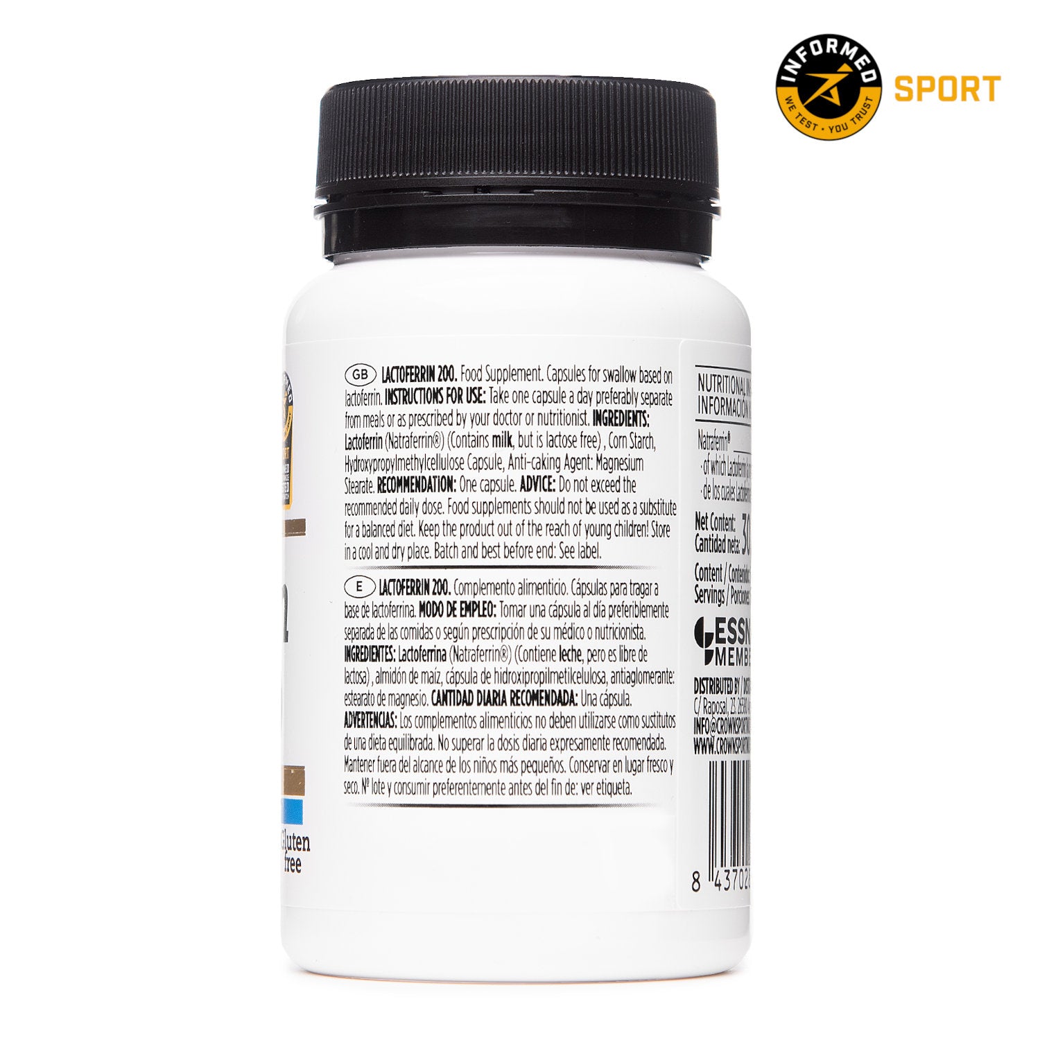 Lactoferrin 200 (Natraferrin®) – 60 Capsules – product image 7