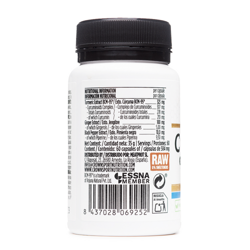 Curcumin Complex (BCM-95®), Ginger and Piperine (Black Pepper)