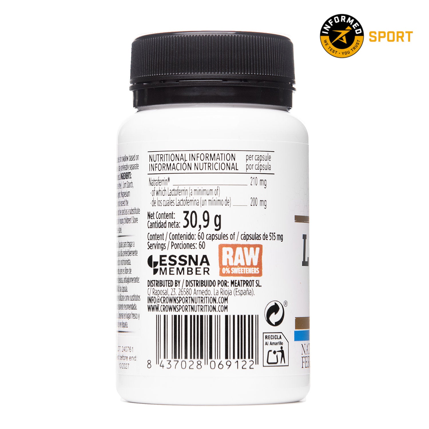 Lactoferrin 200 (Natraferrin®) – 60 Capsules – product image 8